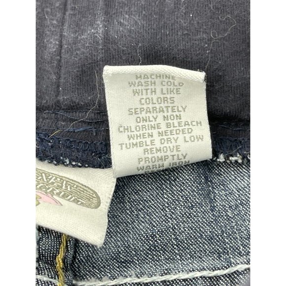 New Recruit Maternity Women's Pull On Stretch Denim Embroidered Jeans Size M - Picture 7 of 11